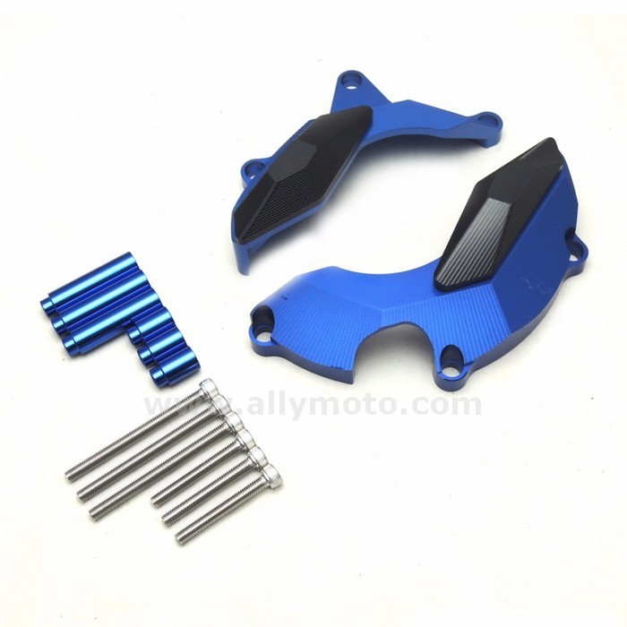 96 2013-2016 Yzf-R3 Engine Stator Frame Slider Protector Yamaha Yzf - R3 R25 Naked Guard Cover Pad Blue@2
